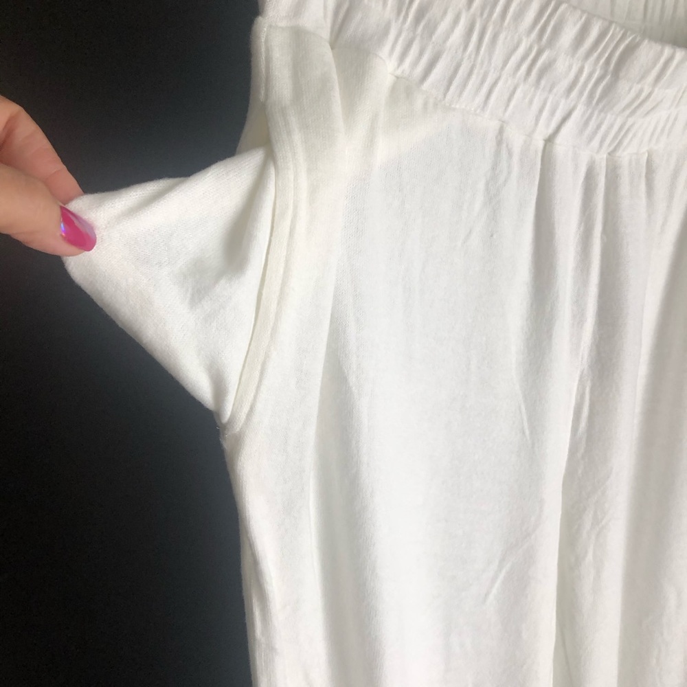 Wide leg lounge pant Ivory Ashley Stewart 14/16 Luxe knit, Comfortable and cozy. - Picture 7 of 11